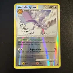 Pokemon TCG Aerodactyl 15/100 Majestic Dawn Reverse Holo Rare - Image 1