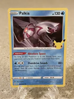 Pokemon TCG Celebrations Holo Palkia 004/025 Rare NM/M - Image 1