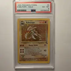 Pokemon Kabutops Fossil Holo Rare Unlimited 9/62 PSA 6 1999 English - Image 1