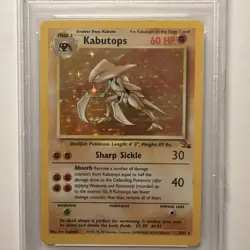 Pokemon Kabutops Fossil Holo Rare Unlimited 9/62 PSA 6 1999 English - Image 2