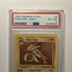 Pokemon Kabutops Fossil Holo Rare Unlimited 9/62 PSA 6 1999 English - Image 3