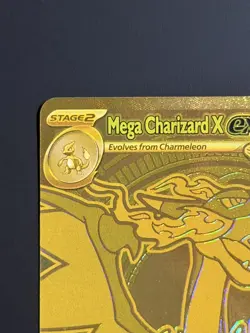 Mega Charizard X EX 130/094 Gold Hyper Rare - Phantasmal Flames Pokemon TCG - NM - Image 2