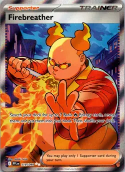 Firebreather 119/094 Ultra Rare Phantasmal Flames Pokemon Holo Near Mint - Image 1
