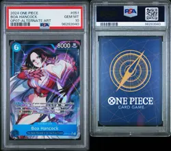 2024 One Piece TCG OP07-051 Super Rare (SR) Boa Hancock Alternate Art PSA 10 - Image 3