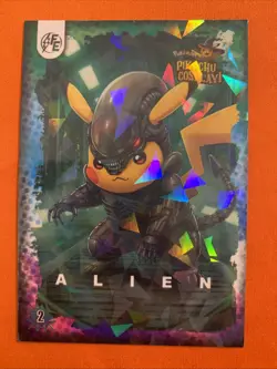 Pokemon Cosplay(Pikachu) Electric- #2 Alien-Fan Art Card From Peru - Image 1