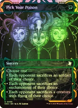 Pick Your Poison Foil Borderless Secrets of Strixhaven NM MTG - Image 1