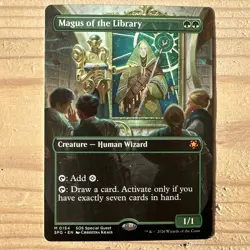 MTG Magus of the Library-Star Wars Hologram - Borderless - Special Guests - Image 1