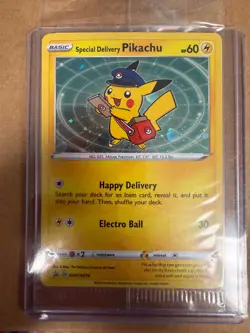 Special Delivery Pikachu SWSH074 Sword & Shield Promo Holo English SEALED - Image 1