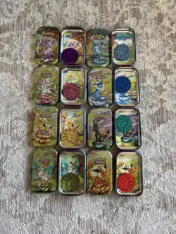 Prismatic Evolutions Empty Mini Tin Display - Art Set of 8 NO PACKS - Image 2