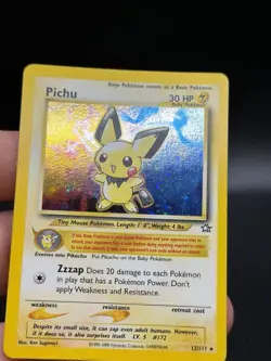 Pokemon Pichu 12/111 Holo Rare Neo Genesis Pokemon Lightly Played LP GK3 - Image 2