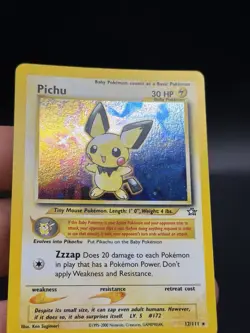 Pokemon Pichu 12/111 Holo Rare Neo Genesis Pokemon Lightly Played LP GK3 - Image 3
