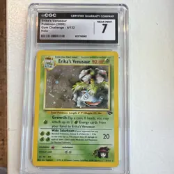 Pokemon Erika's Venusaur Gym Challenge 4/132 Holo Rare CGC 7 HP 90 English - Image 1