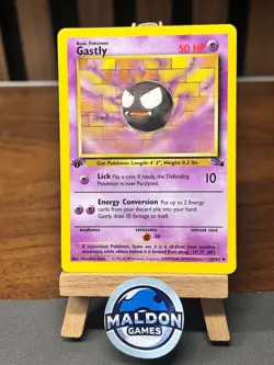 Gastly 33/62 Fossil Uncommon MP 1999 1st Edition - Image 1