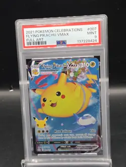 Flying Pikachu VMAX Full Art 2021 Pokemon Celebrations #007 PSA 9 Mint - Image 1