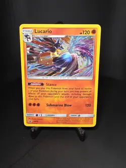 Lucario - SM54 Sun & Moon Promo Holo Promo Pokemon LP (Cosmos Holo) - Image 1