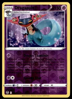 Dragapult 089/195 Holo Rare Silver Tempest Pokemon Reverse Holo Near Mint - Image 1