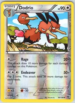Dodrio 99/146 Uncommon XY Pokemon Reverse Holo NM - Image 1