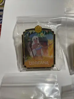 Disney Lorcana Character Pin Set of 7 Official Promo Collector Pins Sealed - Image 2