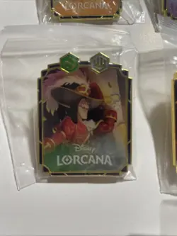 Disney Lorcana Character Pin Set of 7 Official Promo Collector Pins Sealed - Image 5