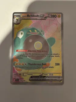 Pokemon TCG Iono's Bellibolt EX Full Art Ultra Rare Holo Card 172/159 - Image 1