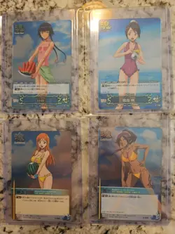 Bleach Soul Card Battle Complete Beach Bikini Set With Rangiku Yoruichi And More - Image 1