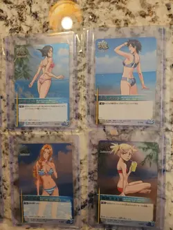 Bleach Soul Card Battle Complete Beach Bikini Set With Rangiku Yoruichi And More - Image 2