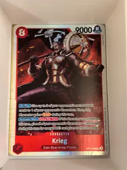 OP15-008 Krieg English SR One Piece TCG Card Game - Image 1