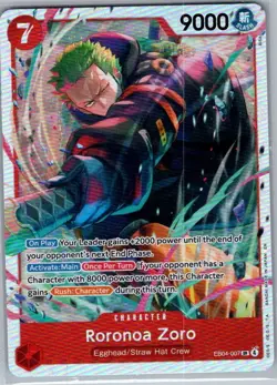 Roronoa Zoro EB04-007 SR Adventure on Kami's Island - One Piece Card - NM - Image 1