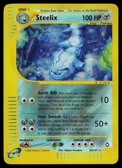Pokemon Card - Steelix Aquapolis 35 Reverse Holo Rare - Image 1
