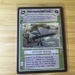 Star Wars CCG Decipher Trading card Medium Repeating Blaster Cannon - Image 1