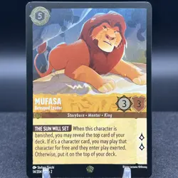 Mufasa Betrayed Leader 14/204 Cold Foil Disney Lorcana Card - Image 1