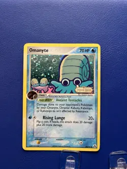 Pokemon TCG Omanyte Legend Maker 60/92 Reverse Holo Card Stamped - Image 2