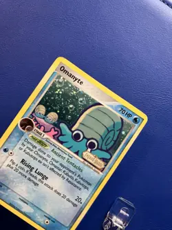 Pokemon TCG Omanyte Legend Maker 60/92 Reverse Holo Card Stamped - Image 3
