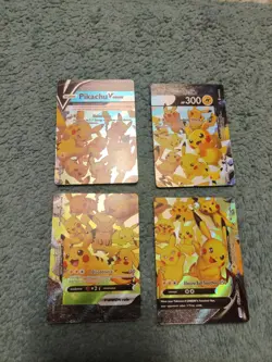 Pikachu V-Union [Set of 4] SWSH: Sword & Shield Promo Cards Holo - Image 1