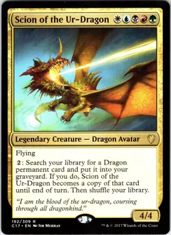 Scion of the Ur-Dragon 192 Rare Commander 2017 Magic: The Gathering LP - Image 1