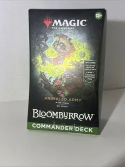 Animated Army Commander Deck MTG Bloomburrow English Sealed Magic The Gathering - Image 1