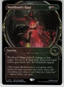 Worldsoul's Rage (Showcase) Foil Rare Murders at Karlov Manor 316 MTG NM 2024 - Image 1