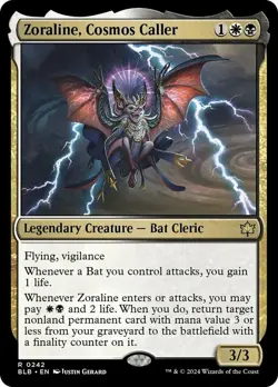 Light Play, English MTG Regular Zoraline, Cosmos Caller Bloomburrow Magic the Ga - Image 1