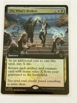 Fix What's Broken Extended Art Secrets of Strixhaven Foil 350 - Image 1