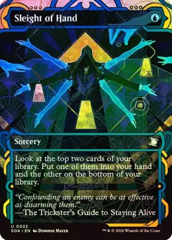 Sleight of Hand Foil Borderless Secrets of Strixhaven NM MTG - Image 1