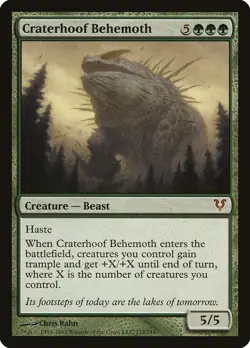 Craterhoof Behemoth Avacyn Restored NM MTG - Image 1