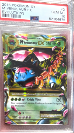 2016 POKEMON XY EVOLUTIONS EVOLUTIONS M VENUSAUR EX PSA 10 - Image 1