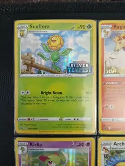 Sword & Shield Silver Tempest Staff Promos - Complete Set Of 4 Pokemon TCG promo - Image 2