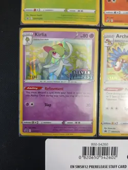 Sword & Shield Silver Tempest Staff Promos - Complete Set Of 4 Pokemon TCG promo - Image 4