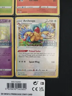 Sword & Shield Silver Tempest Staff Promos - Complete Set Of 4 Pokemon TCG promo - Image 5