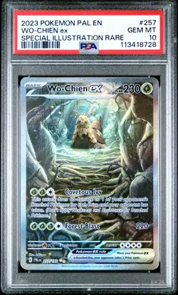 2023 POKEMON PAL EN-PALDEA EVOLVED SPECIAL ILLUSTRATION RARE WO-CHIEN EX PSA 10 - Image 1