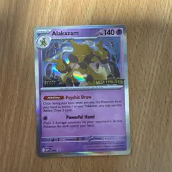 Alakazam - MEP003 - Pokemon Mega Evolution STAFF Prerelease Holo Promo NM - Image 1