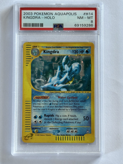 2003 Pokemon Aquapolis - Kingdra Holo #H14 PSA 8 NM-MT - Image 1
