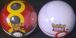 2x Pokemon TCG Poke Ball Tin Sealed 3 Booster Packs English in each - Image 1