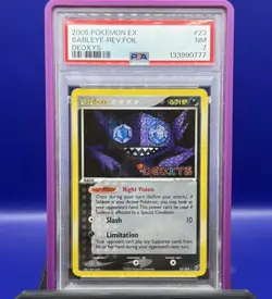 Pokemon Sableye 23 EX Deoxys Reverse Holo Rare PSA 7 - Image 1
